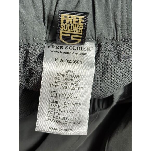 FREE SOLDIER Pants Womens 12 Gray Nylon Stretch Hiking Tactical Zip Pockets - Picture 5 of 8